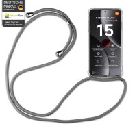 Handykett für Xiaomi 15 Ultra Hülle mit Kordel Handyhülle mit Band in Grau