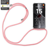 Handykett für Xiaomi 15 Ultra Hülle mit Kordel Handyhülle mit Band in Rosa