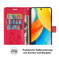 Hülle für Xiaomi 15 Ultra Handy Tasche Handyhülle Wallet Case Flip Cover in Rot