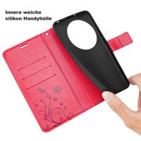Hülle für Xiaomi 15 Ultra Handy Tasche Handyhülle Wallet Case Flip Cover in Rot