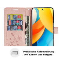 Hülle für Xiaomi 15 Ultra Handy Tasche Handyhülle Wallet Case Flip Cover in Rosegold