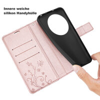 Hülle für Xiaomi 15 Ultra Handy Tasche Handyhülle Wallet Case Flip Cover in Rosegold