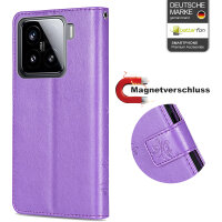 Hülle für Xiaomi 15 Handy Tasche Handyhülle Wallet Case Flip Cover in Lila