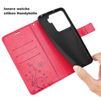 Hülle für Xiaomi 15 Handy Tasche Handyhülle Wallet Case Flip Cover in Rot