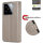 Hülle für Xiaomi 15 Handy Tasche Handyhülle Wallet Case Flip Cover in Grau