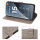 Hülle für Xiaomi 15 Handy Tasche Handyhülle Wallet Case Flip Cover in Grau