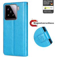 Hülle für Xiaomi 15 Handy Tasche Handyhülle Wallet Case Flip Cover in Blau