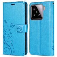 Hülle für Xiaomi 15 Handy Tasche Handyhülle Wallet Case Flip Cover in Blau