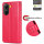 Hülle für Poco X7 Pro 5G Handy Tasche Handyhülle Wallet Case Flip Cover in Rot
