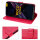 Hülle für Poco X7 Pro 5G Handy Tasche Handyhülle Wallet Case Flip Cover in Rot