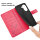 Hülle für Poco X7 Pro 5G Handy Tasche Handyhülle Wallet Case Flip Cover in Rot