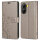 Hülle für Poco X7 Pro 5G Handy Tasche Handyhülle Wallet Case Flip Cover in Grau