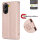 Hülle für Poco X7 Pro 5G Handy Tasche Handyhülle Wallet Case Flip Cover in Rosegold