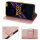 Hülle für Poco X7 Pro 5G Handy Tasche Handyhülle Wallet Case Flip Cover in Rosegold