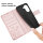Hülle für Poco X7 Pro 5G Handy Tasche Handyhülle Wallet Case Flip Cover in Rosegold