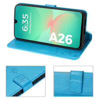 Handy Tasche für Samsung Galaxy A26 5G Hülle Handyhülle Klapphülle Wallet Case in Blau