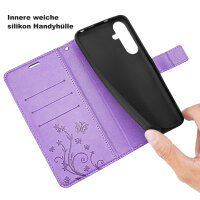 Handy Tasche für Samsung Galaxy A26 5G Hülle Handyhülle Klapphülle Wallet Case in Lila