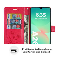 Handy Tasche für Samsung Galaxy A26 5G Hülle Handyhülle Klapphülle Wallet Case in Rot