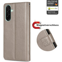 Handy Tasche für Samsung Galaxy A26 5G Hülle Handyhülle Klapphülle Wallet Case in Grau
