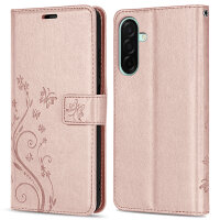Handy Tasche für Samsung Galaxy A26 5G Hülle Handyhülle Klapphülle Wallet Case in Rosegold