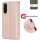 Handy Tasche für Samsung Galaxy A26 5G Hülle Handyhülle Klapphülle Wallet Case in Rosegold