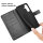 Handy Tasche für Samsung Galaxy A56 Hülle Handyhülle Klapphülle Wallet Case in Schwarz
