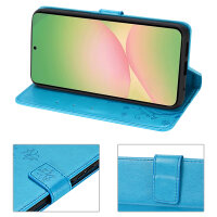 Handy Tasche für Samsung Galaxy A56 Hülle Handyhülle Klapphülle Wallet Case in Blau
