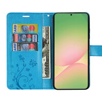 Handy Tasche für Samsung Galaxy A56 Hülle Handyhülle Klapphülle Wallet Case in Blau