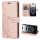 Handyhülle für Apple iPhone 16E – Klapphülle Blume Roségold