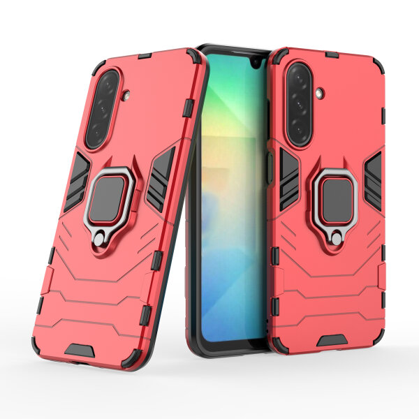 Hülle für Samsung Galaxy A26 5G Handyhülle Outdoor Schutzhülle Back Cover Bumper in Rot