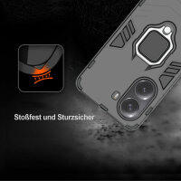 Hülle für Samsung Galaxy A26 5G Handyhülle Outdoor Schutzhülle Back Cover Bumper in Schwarz