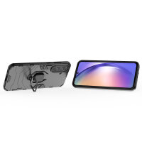 Hülle für Samsung Galaxy A56 Handyhülle Outdoor Schutzhülle Back Cover Bumper in Schwarz