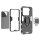 Hülle für Xiaomi 15 Handyhülle Stoßfest 360° Drehbarer Ring Ständer TPU Back Cover in Schwarz