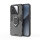 Hülle für Xiaomi 15 Handyhülle Stoßfest 360° Drehbarer Ring Ständer TPU Back Cover in Schwarz