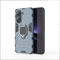 Hülle für Poco X7 Pro Handyhülle Stoßfest 360° Drehbarer Ring Ständer TPU Back Cover in Türkis
