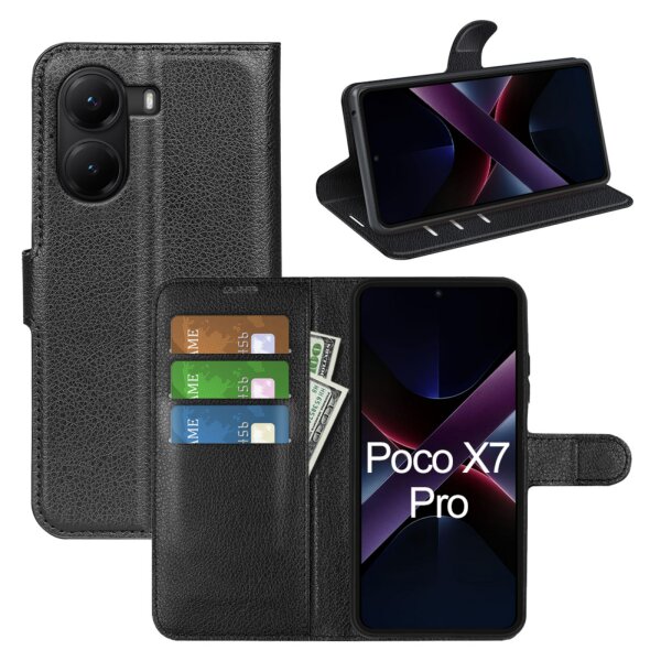Hülle für Poco X7 Pro 5G Handyhülle Handy Tasche Klapphülle Flipcase Cover Etui