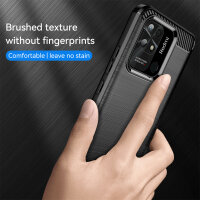 Hülle für Xiaomi Redmi 10C Carbon Backcover Handyhülle Outdoor Stoßfeste Handy Tasche