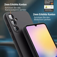 Handyhülle für Samsung Galaxy A25 – Outdoor Silikon Cover Schwarz
