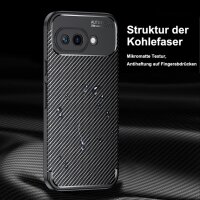 Hülle für Google Pixel 9A Handyhülle Schutzhülle Silikon Case TPU Bumper Schale Schwarz