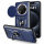 Outdoor Panzer Hülle für Honor Magic 7 Lite Handyhülle Slide Kameraschutz Ringhalter in Blau