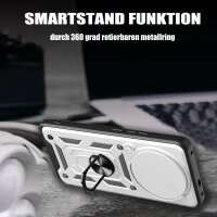 Outdoor Panzer Hülle für Honor Magic 7 Lite Handyhülle Slide Kameraschutz Ringhalter in Silber