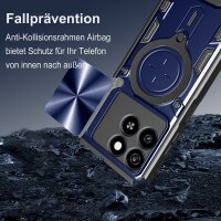 Outdoor Panzer Hülle für ZTE Blade A55 / A35 Handyhülle mit Slide Kameraschutz Ringhalter Bumper in Blau