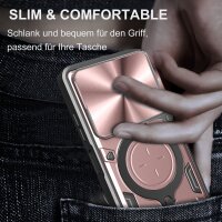Outdoor Panzer Hülle für ZTE Blade A55 / A35 Handyhülle mit Slide Kameraschutz Ringhalter Bumper in Rosegold