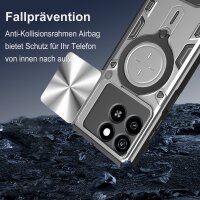 Outdoor Panzer Hülle für ZTE Blade A55 / A35 Handyhülle mit Slide Kameraschutz Ringhalter Bumper in Silber