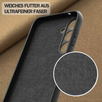 Hülle für Samsung Galaxy A16 Handyhülle Back Cover Silikon Case Bumper in Schwarz