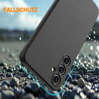 Hülle für Samsung Galaxy S25 Handyhülle Back Cover Silikon Case Bumper in Schwarz