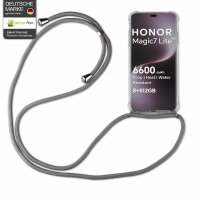 Handykette für Honor Magic 7 Lite Hülle mit Band Case Handyhülle mit Kette in Grau