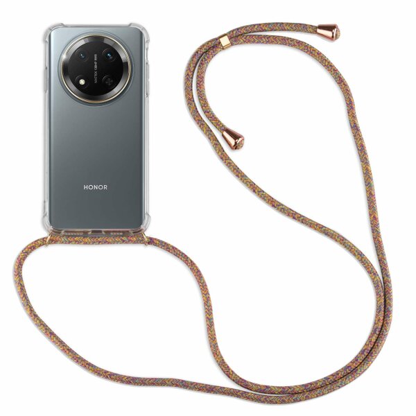Handykette für Honor Magic 7 Lite Hülle mit Band Case Handyhülle mit Kette in Rainbow