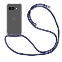 Handykette für Google Pixel 9A Serie Handyhülle mit Band Hülle Kordel Bumper in Blau