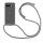 Handykette für Google Pixel 9A Serie Handyhülle mit Band Hülle Kordel Bumper in Grau